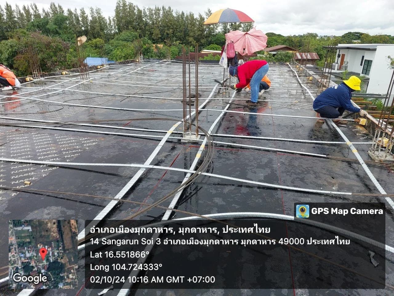 ผลงานก่อสร้างอาคารพักอาศัยรวม คสล. 3 ชั้น – จังหวัดมุกดาหาร