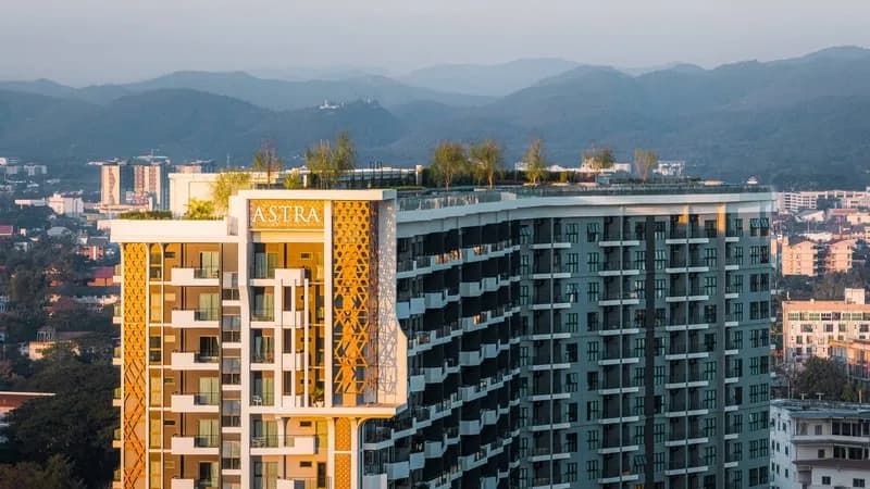 ผลงานติดตั้งงานโพสเทนชั่น – The Astra Sky River จ.เชียงใหม่